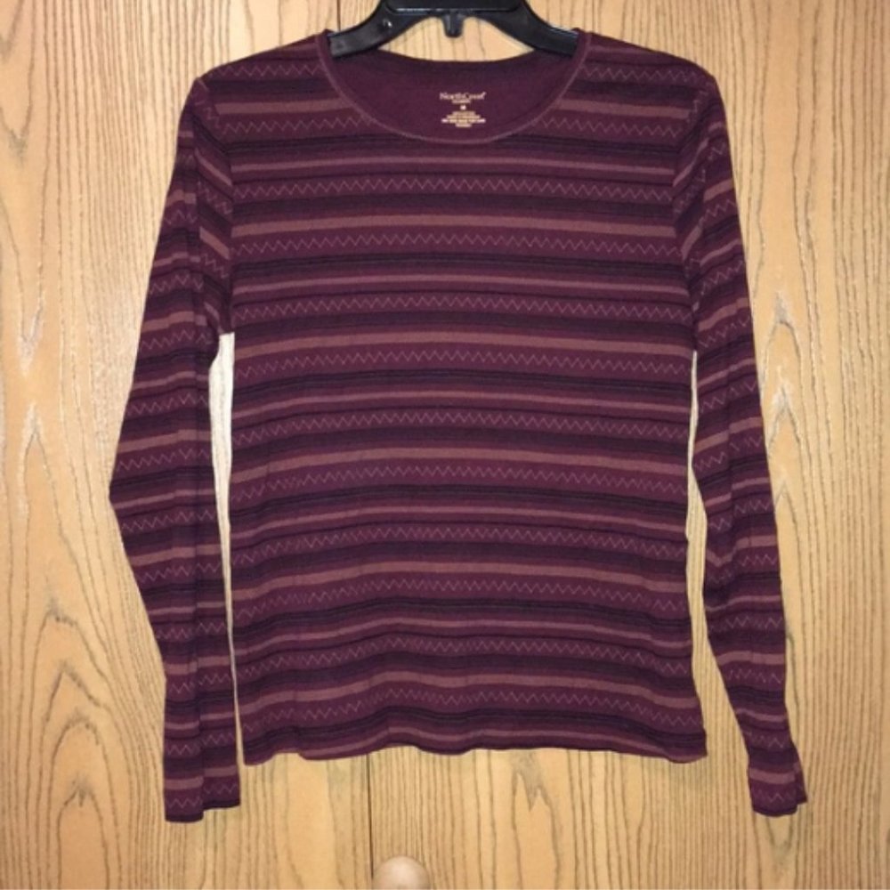 Patterned Long Sleeve Top